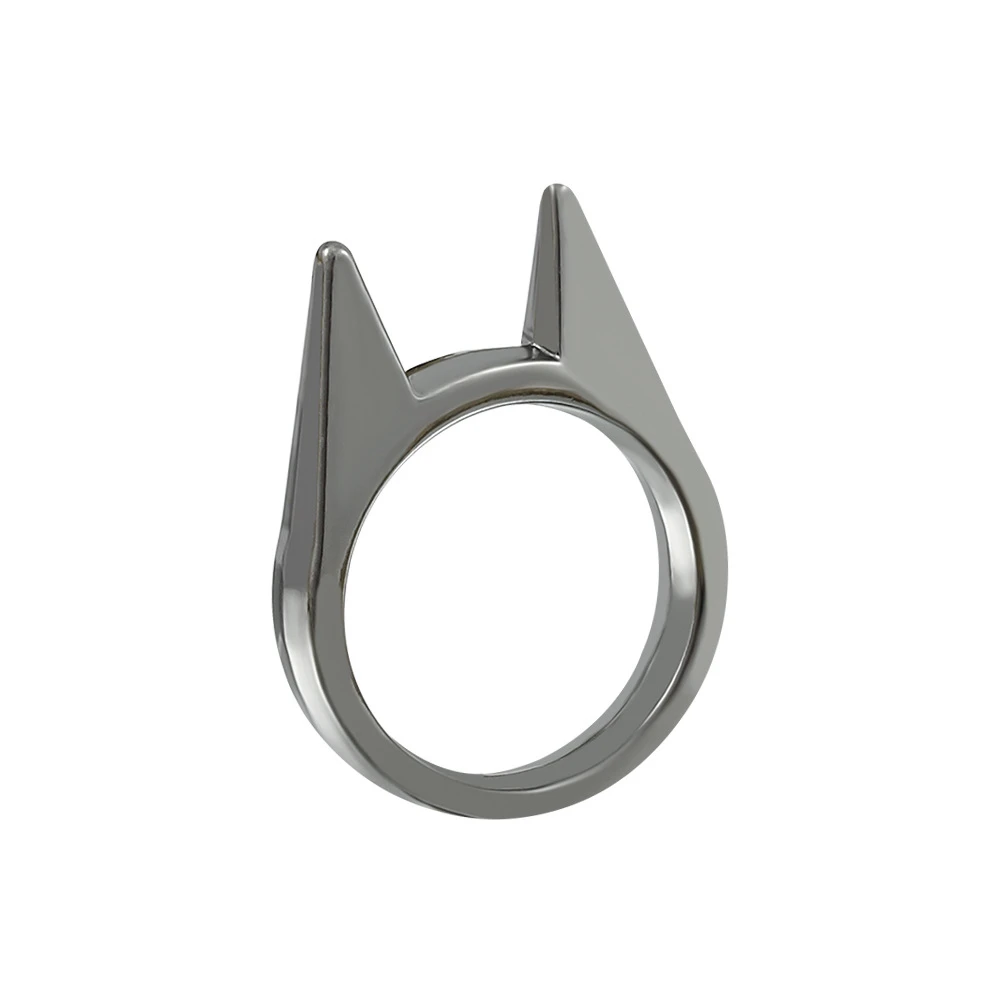 Anillo de autodefensa de supervivencia al aire libre para hombres y mujeres, anillo portátil de autodefensa, anillo Protector de dedo para arma,