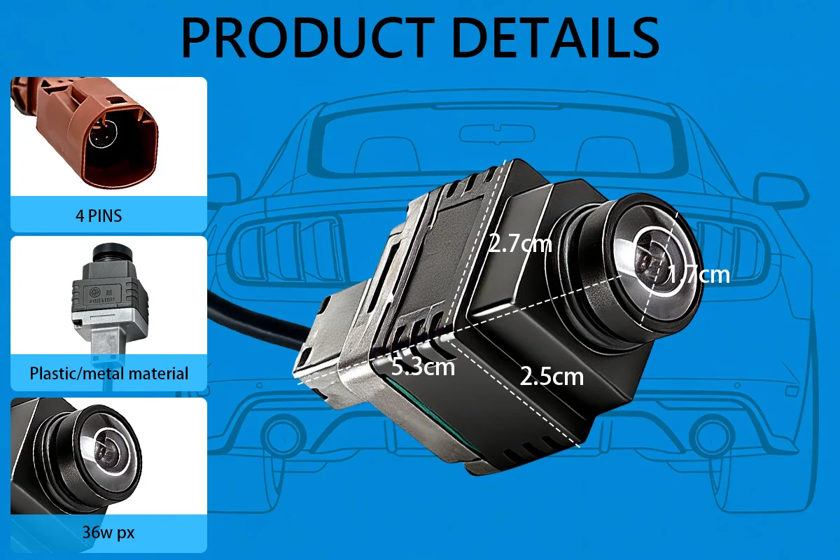 A0009051503 A0009053804 360 ° Digitale Surround-View-Front- und Rückkameras für Mercedes-Benz GLS GLE W205 W166 W218 2015-2019 – Detail 5
