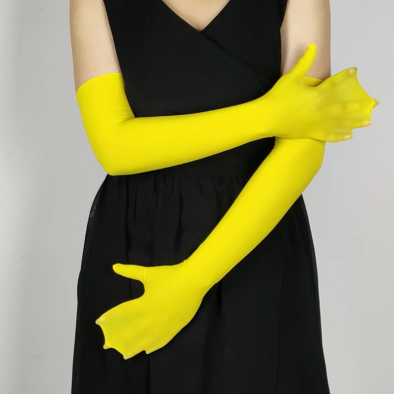 

Sexy Lace Gloves Women Ultra-Thin Long Full Finger Outdoor UV Cycling Sunscreen Armsleeve Female Elastic Driving Sun Mittens H83
