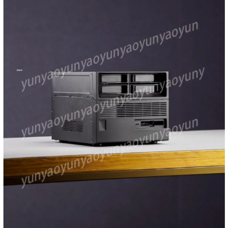 Beverly Little Treasure ITX4 HDD Retro NAS Chassis Flying Bull Black Group SFX Power Supply