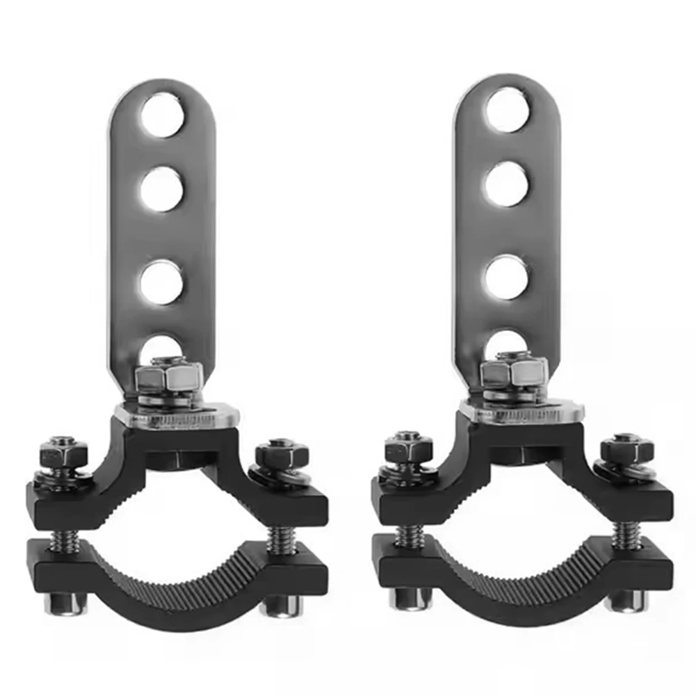 

2PCS Spotlight Bracket Black Bumper Tube Clamp Maximum Diameter 22-32mm 100 New Condition Aluminum Alloy Material