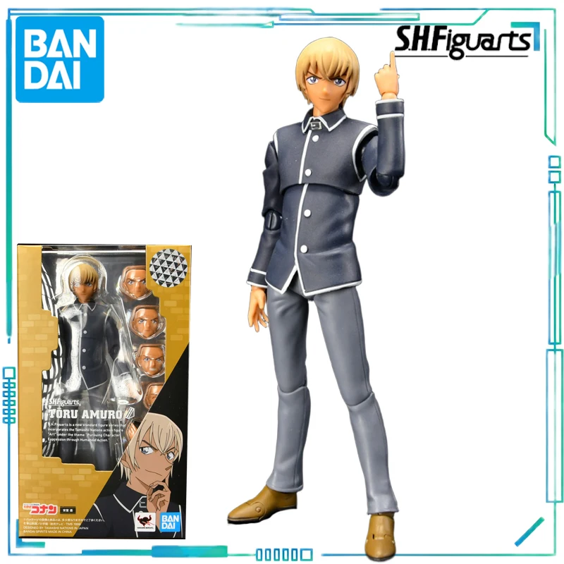 BANDAI Genuino S. H. Figuarts Serie Detective Conan Serie Edogawa Conan,Shuichi Akai,An Shi Tou,Mouri Kogoro,Mouri Lan Modelo