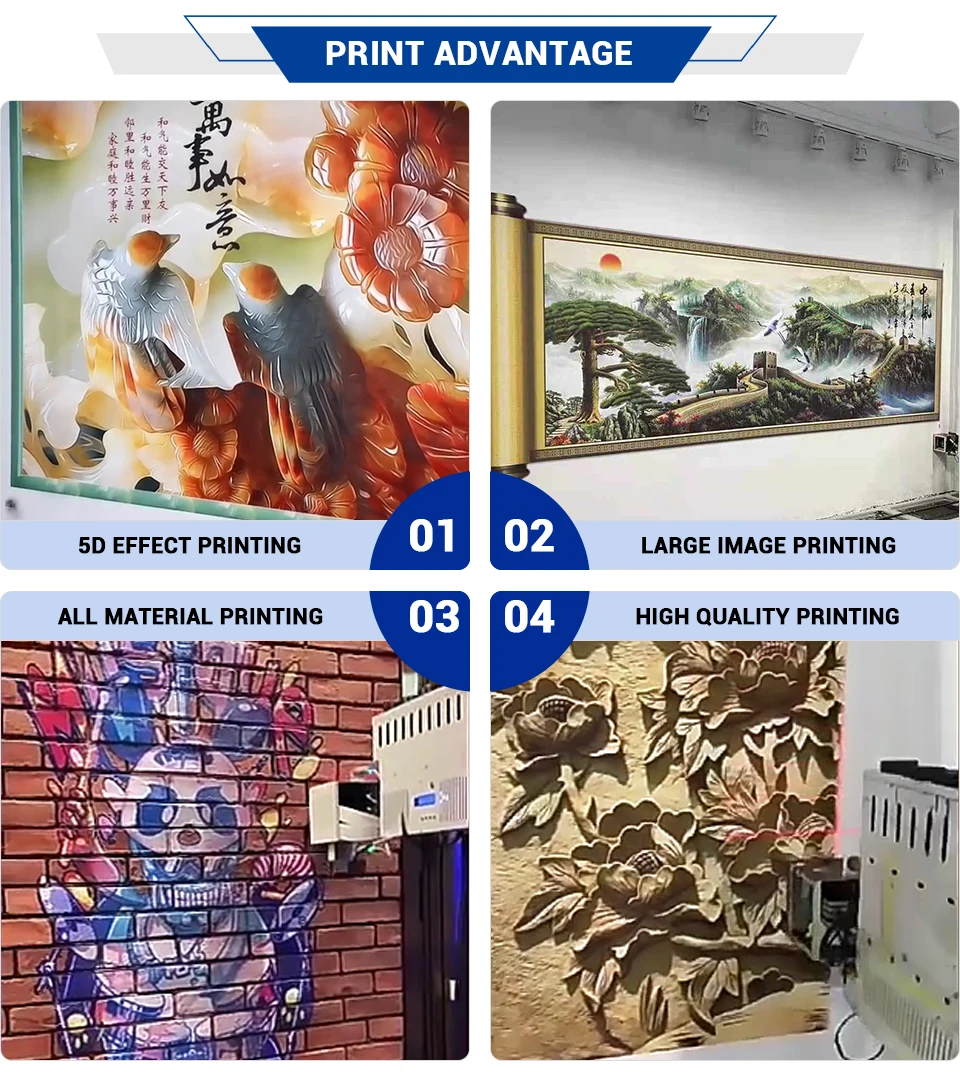 TH-UP1600L ثلاثية الأبعاد UV I1600 ذكي عمودي في الهواء الطلق جدارية صغيرة محمولة الطباعة التلقائية آلة طباعة الجدار العمودي