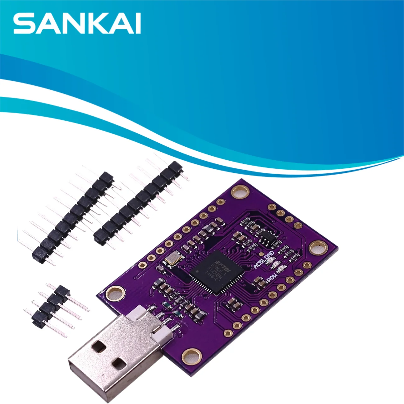 CJMCU FT232H Multiprotocol USB Module, JTAG/UART/SPI/I2C/FIFO