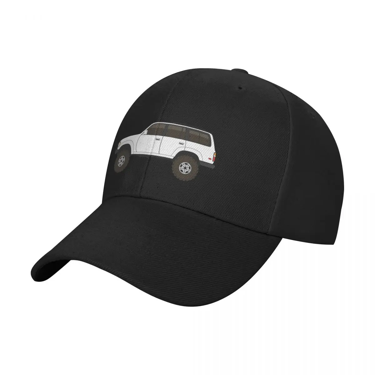 Fashion Fj80 Land Cruiser White baseball cap Everyday Commuting Caps