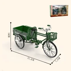 1: 10 bicycle tricycle truck retro bicycle Flat car model decorations toy Gifts collecting toys