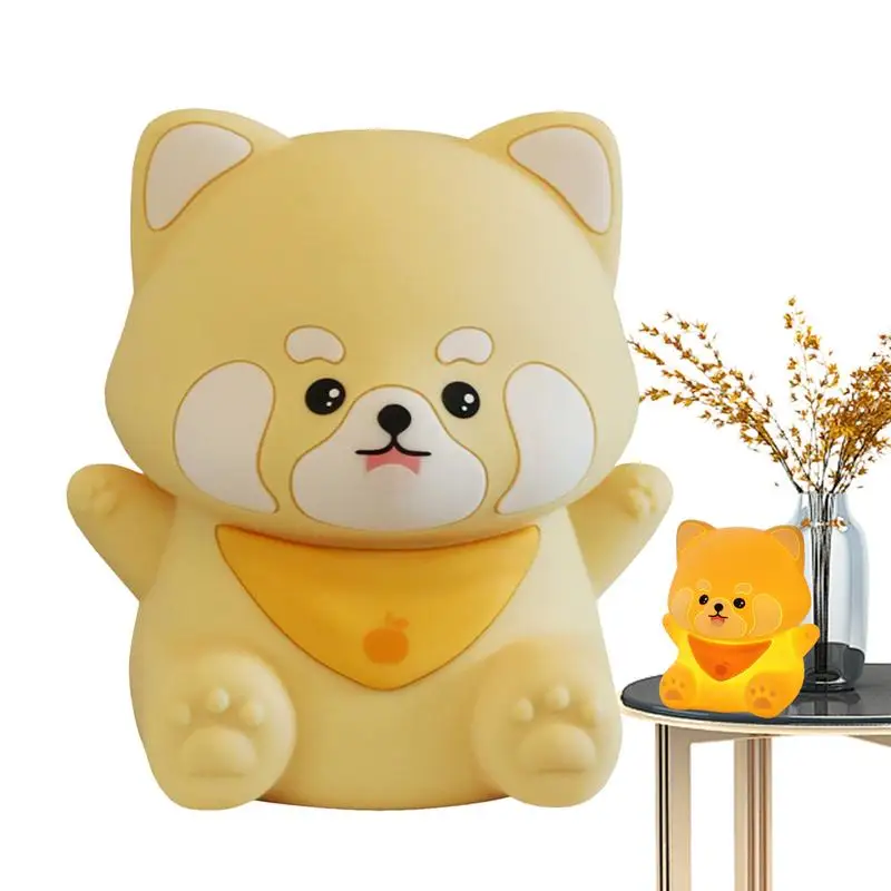

Dimmable Night Light Adjustable Kids Bedside Lamp With Raccoon Shape Home Decor Products Novelty Lighting For Travel Camping