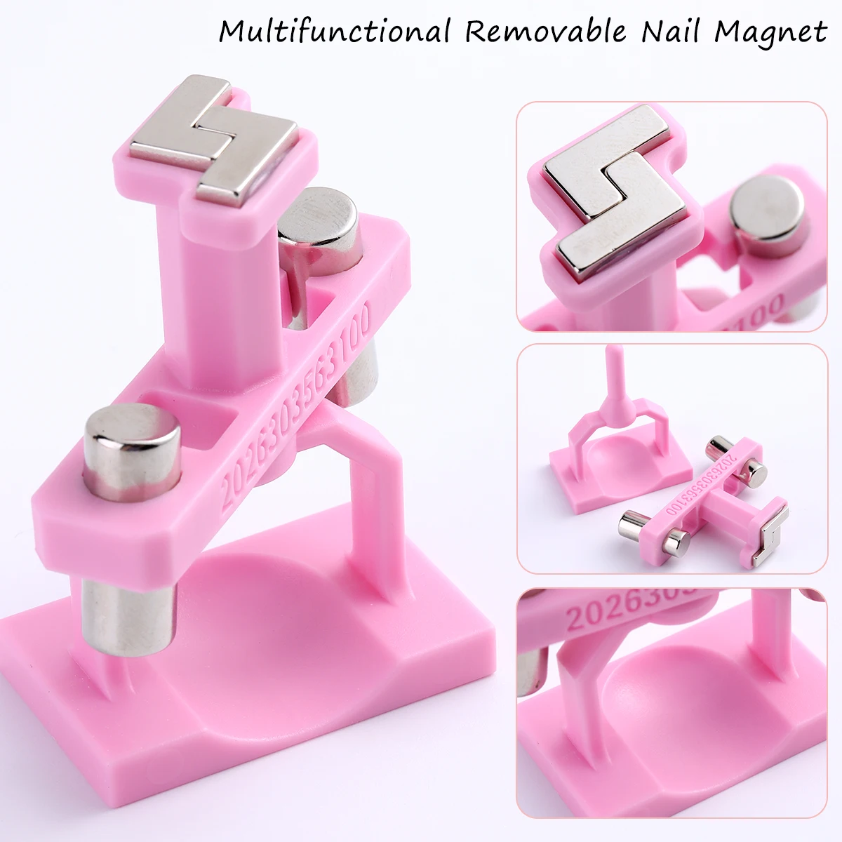 Automatisches Katzenaugen-Nagelwerkzeug, superstarker rotierender Magnet mit Glasperlen für französische Maniküre und Gel-Nagellack. DIY-Nagelkunst-Werkzeug für Anfänger – Detail 4
