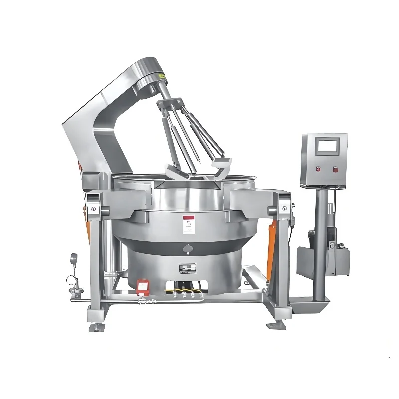 Automatic Planetary Sandwich Pot Mixer For Cooking Meat Food Electric Heating Frying Pan For Chili Sauce Tomato Motor Bearing