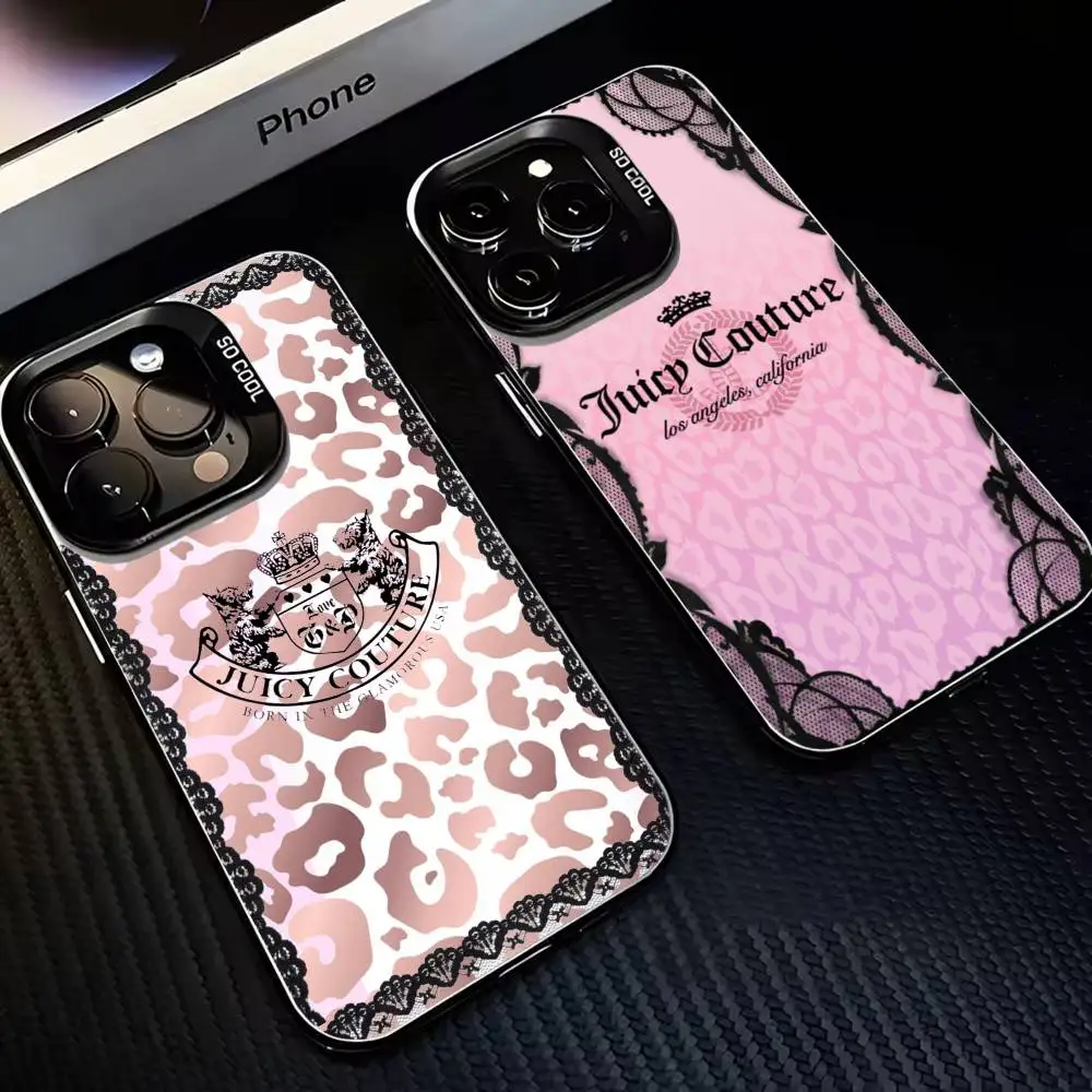 

Pink J-Juicy couture Phone Case For iPhone 16,15,14,13,12,11,Mini,Pro,MAX Black Matte Shockproof Cover
