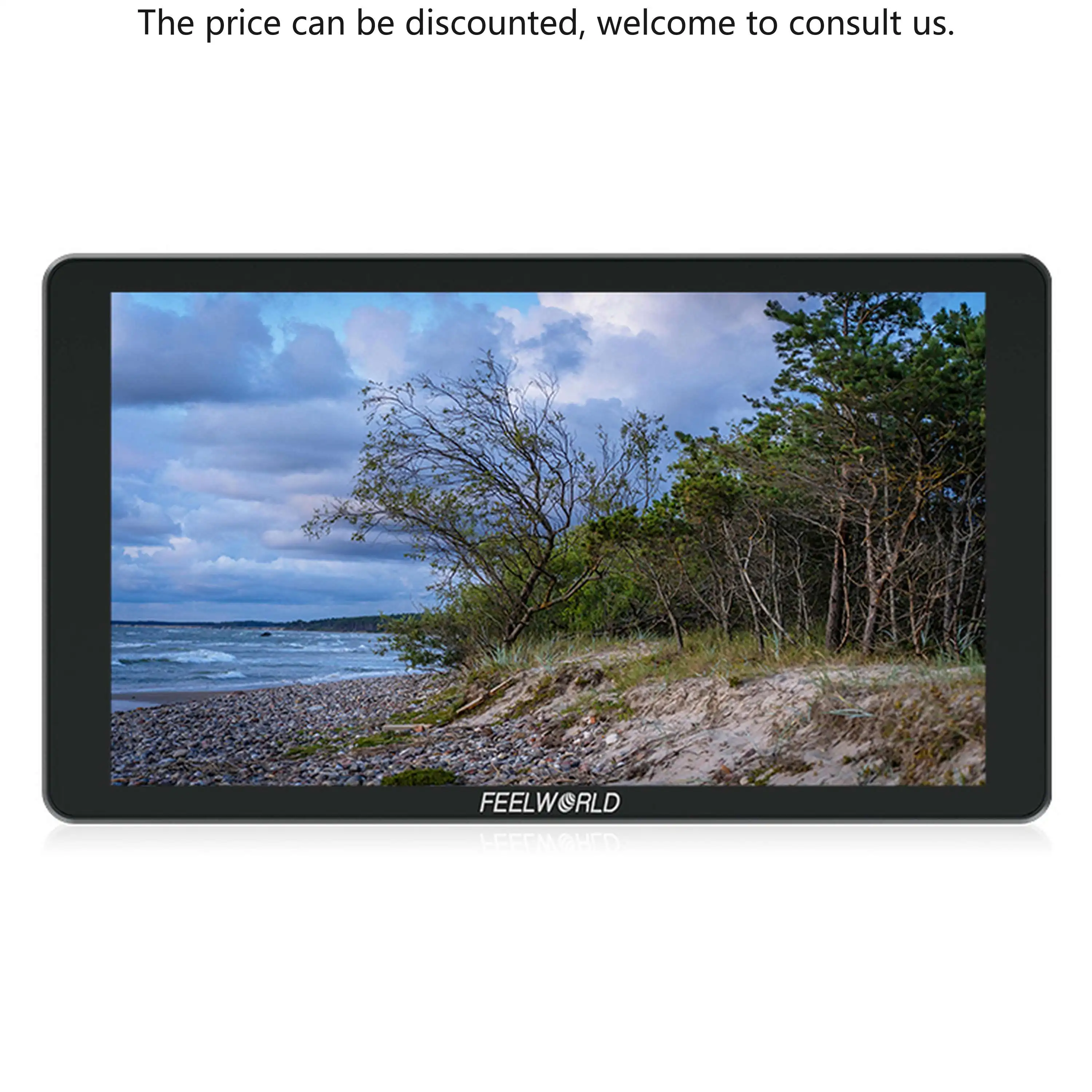 FEELWORLD P6XL 6" 1200NIT High Brightness Aluminum Camera Monitor Built-in Battery HDMI Outdoor Use Factory Direct Bulk Order