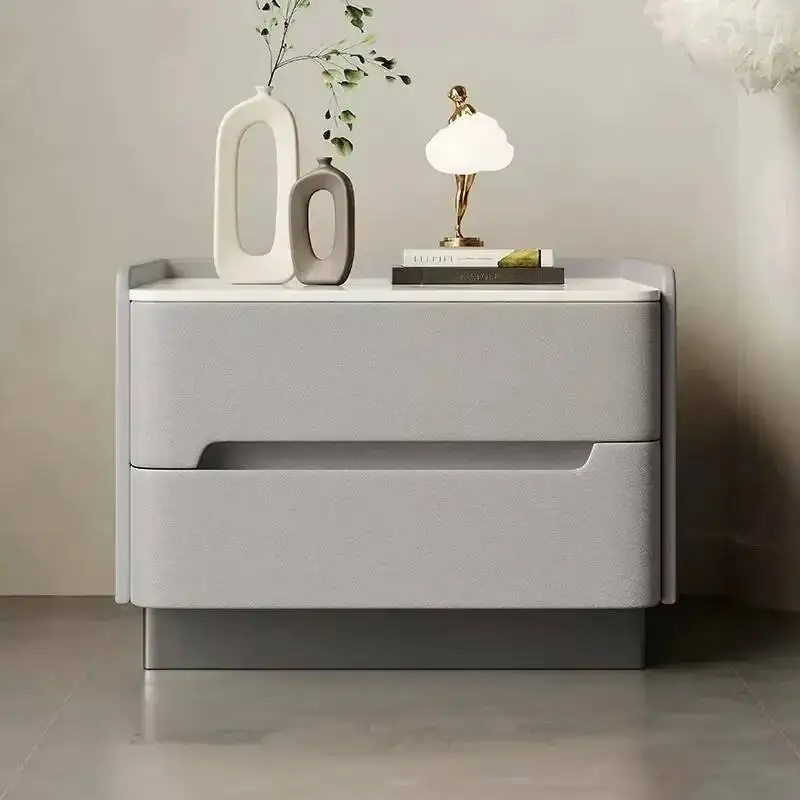 

Italian Aesthetic Luxury Night Storage Table Drawer Trendy Nightstand Simple Mesa De Cabeceira Para Quarto Bedroom Furniture