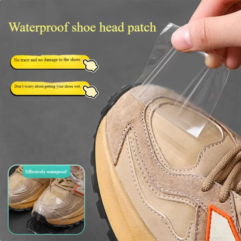 30pcs Shoe Toe Anti Dirt Sticker Not Wet On Rainy Days Wearing Transparent Waterproof Film On The Outside To Prevent Rain Dirt