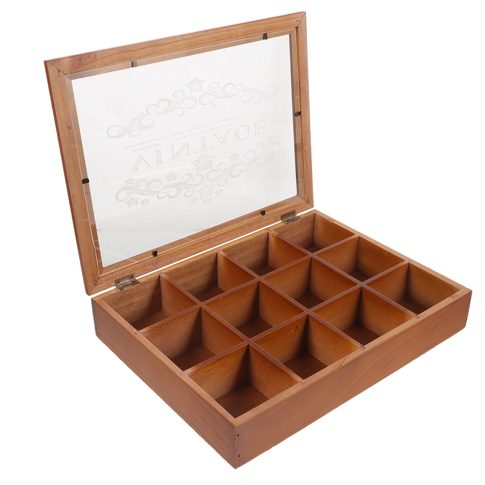 

Accessories Wooden Storage Box Jewelry Organizer Acrylic Ring Compartments Holder Bracelets Boxes