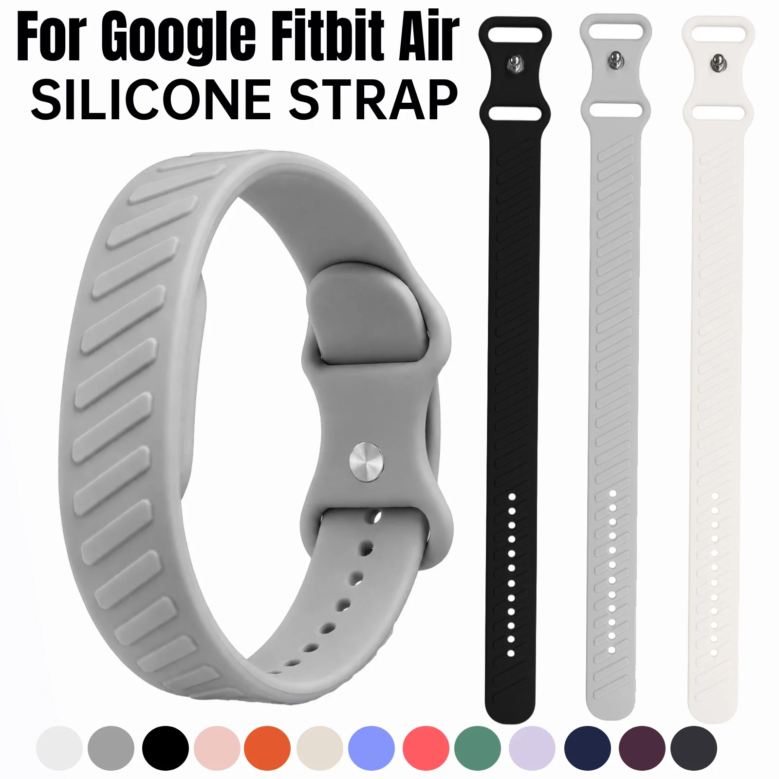 Sport Breathable Band for Google Fitbit Air Strap Official Soft Silicone Loop Replacement Bracelet Correa Fitbit Air Accessories