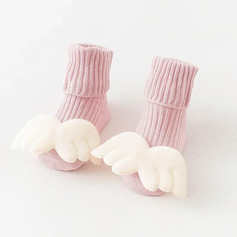 New Summer Thin Cute Cartoon Baby 3D Doll Socks Cotton Rubber Anti-slip Floor Socks for Newborn Infant Toddler Socks