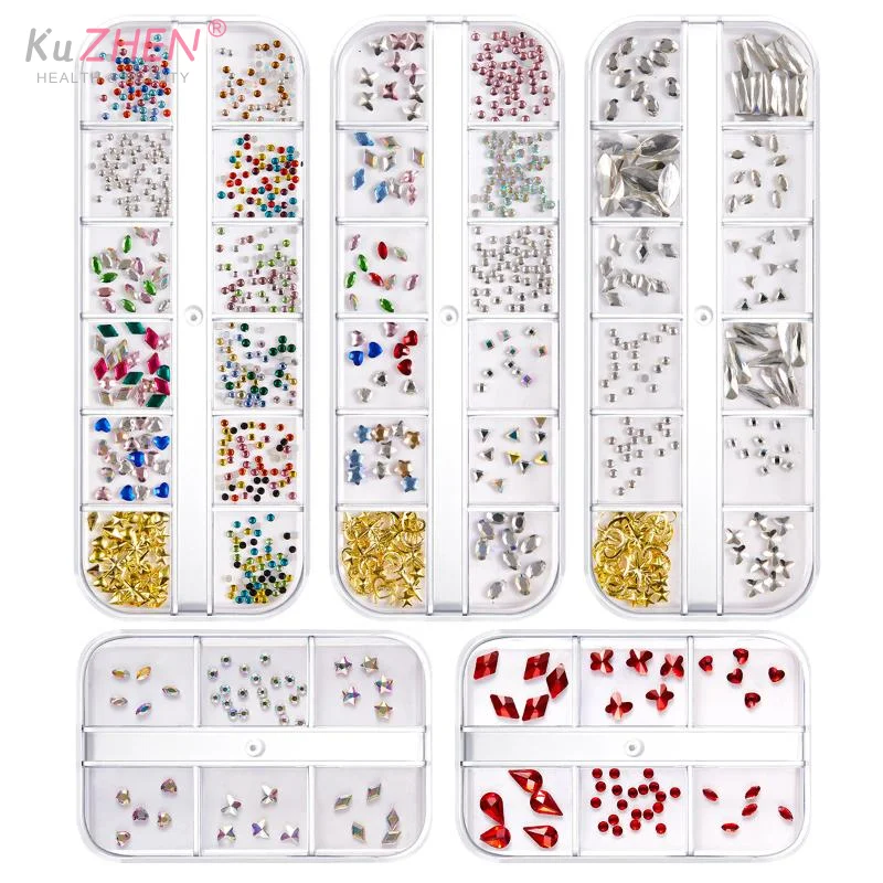 1 Set Sequins Dental Tooth Gems Crystal Diamond Heart Round Shaped Ornament Diy Tools Various Shapes Color Teeth Jewelry Denture