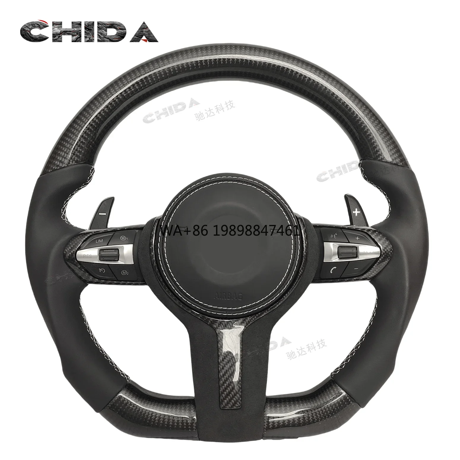 

Custom Carbon Fibre Steering Wheel for BMWs E81 E83 E84 E90 E93 F06 F10 F15 F22 F25 F30 F32 F39 F48 M3 M5 M6 X1 X2 X3 X5