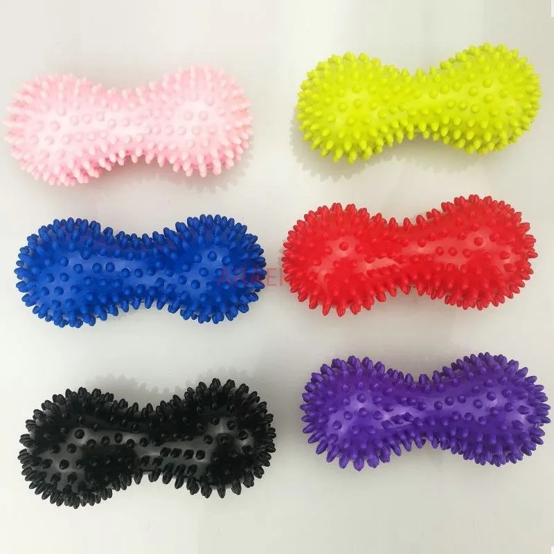 1PCS Peanut Shape Massage Yoga Sport Fitness Fascia Ball Durable Stress Relief Body Hand Foot Massager