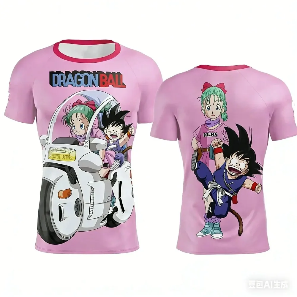 Dragon Ball Super Tshirt Super Saiyan Blue Goku Thunder Effect 3D Full Print Short Sleeve Anime Cosplay Daily Wear