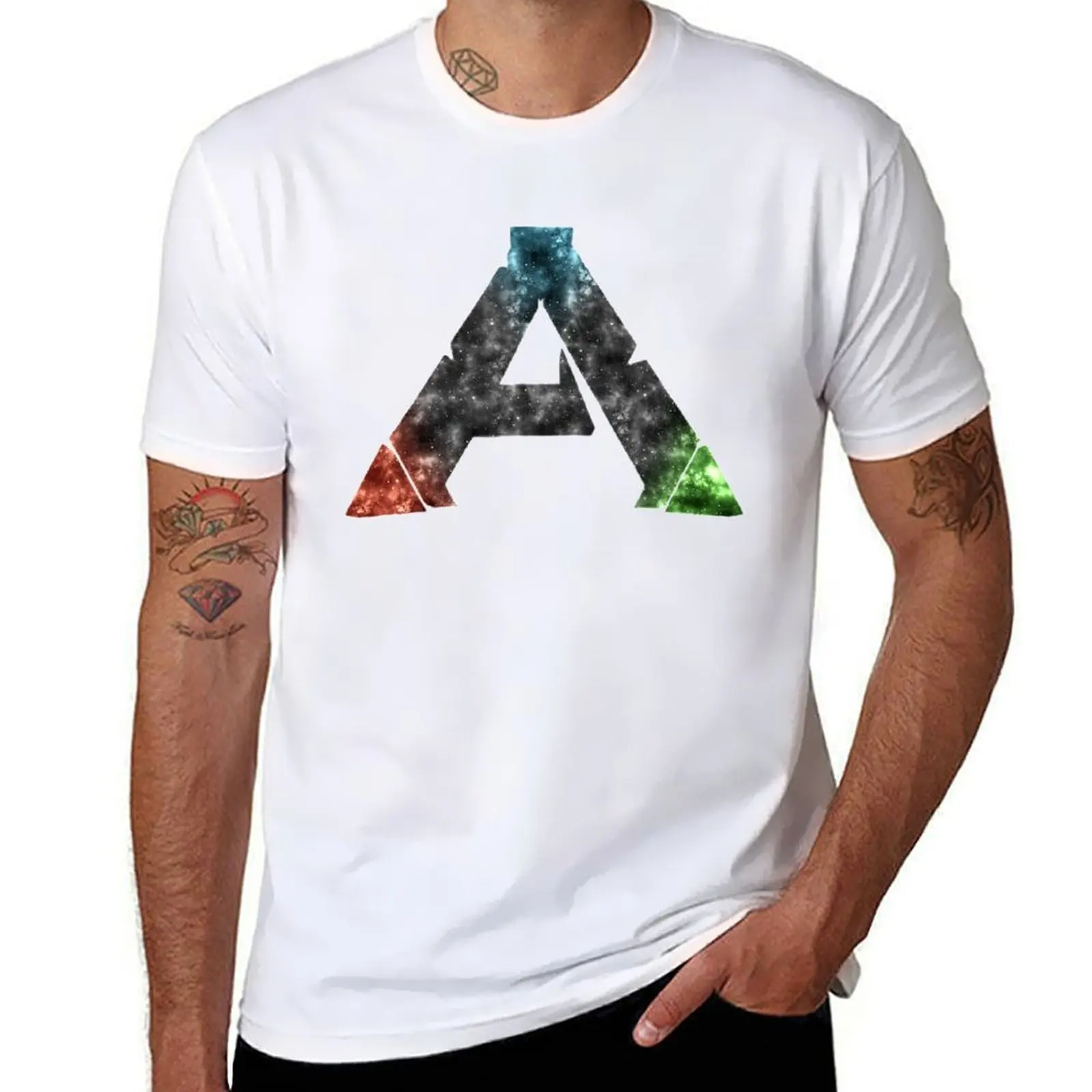 

Ark Survival Evolved - Logo (Galaxy Design) T-Shirt man t shirt luxury essential t shirt T-Shirt