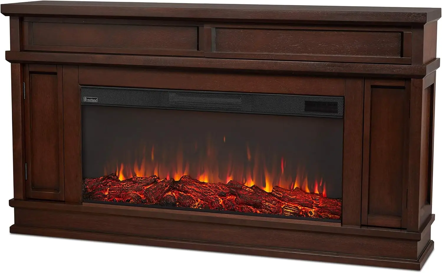 

60” Electric Fireplace TV Stand for TVs up to 60 inches, Entertainment Center with Adjustable Shelves and Hidden Storage