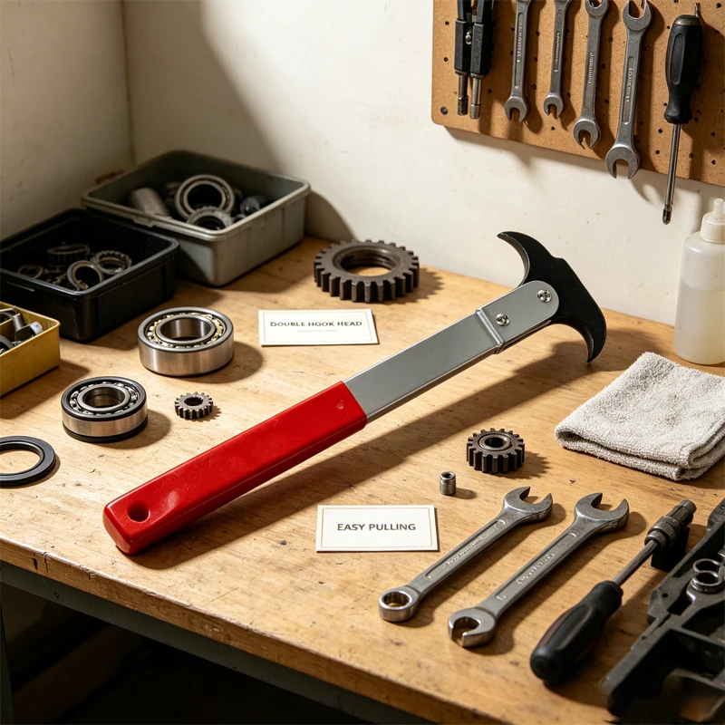 Double-End Oil Seal Driver - Auto Repair Hook & Wrench Puller, Disassembly Tool - Professional seal removal accessory