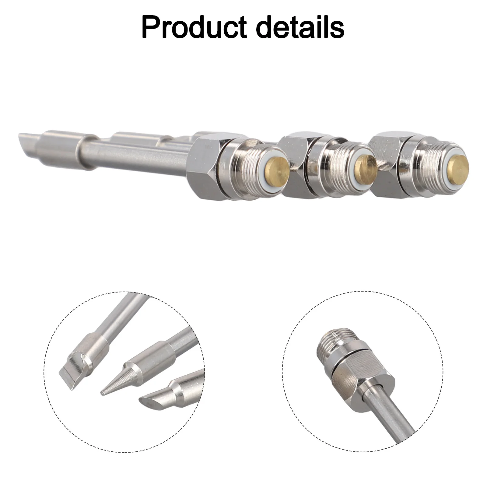 Set of 3 Soldering Iron Tips Compatible with M7 0 5mm Thread and 510 Interface for 8 10W Battery Soldering Iron