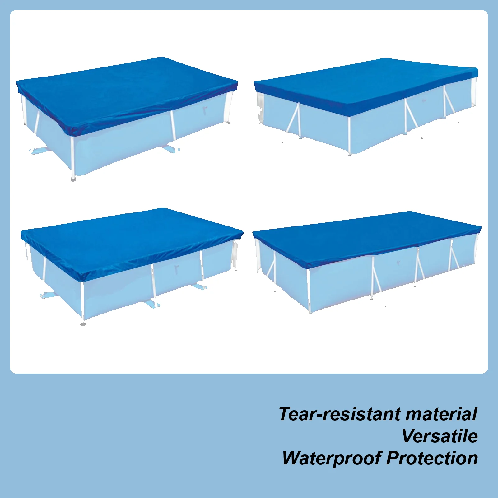 

Swimming Pool Cover Rectangular Waterproof Dustproof Garden Outdoor Pool Tub Covers Bubble Film Blanket Accessories Dust Cover