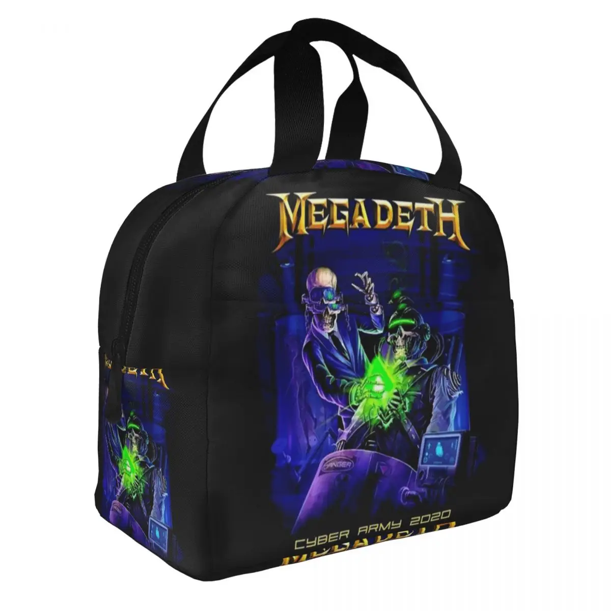 Custom Megadeths Rock Band Cyber Army Lunch Bag Women Warm Cooler Insulated Lunch Box for Adult Office