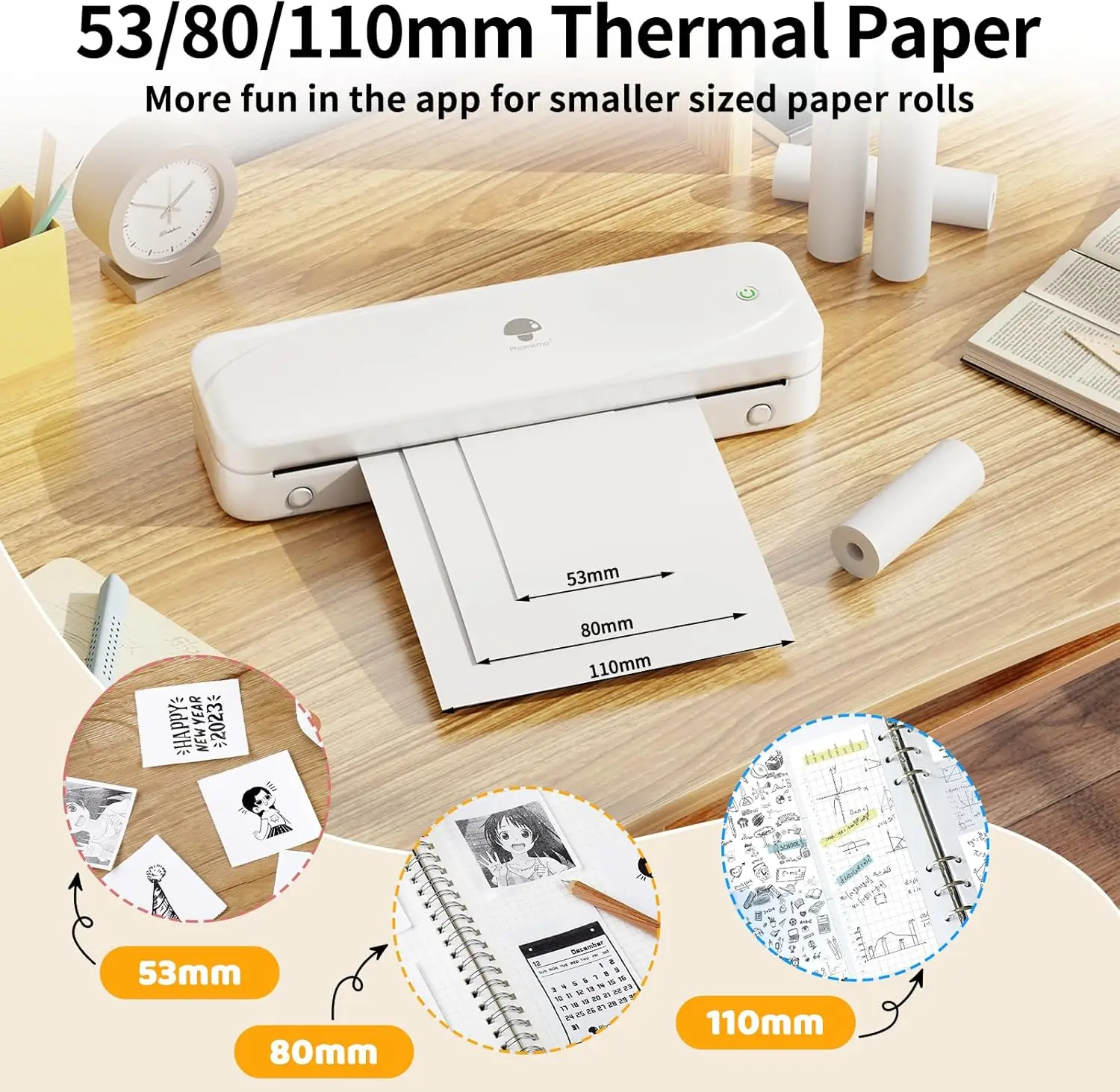 Thermal Paper for T02 Mini Printer, 53mm 2\