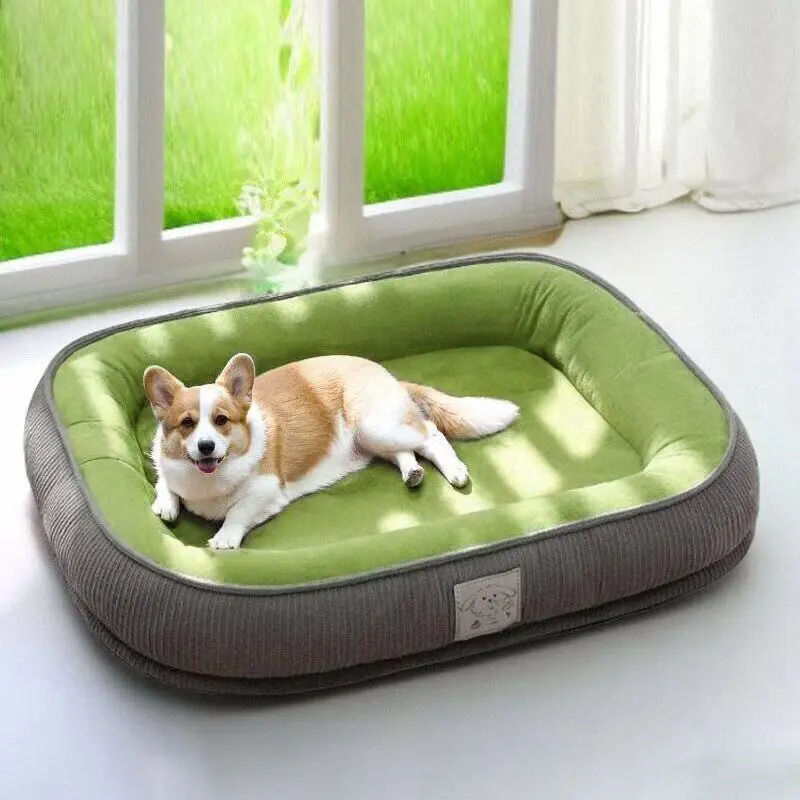 

All Seasons Soft Pet Nest Warm Dog Bed with Detachable Cleaning Waterproof Cat Kennel Solid Pattern