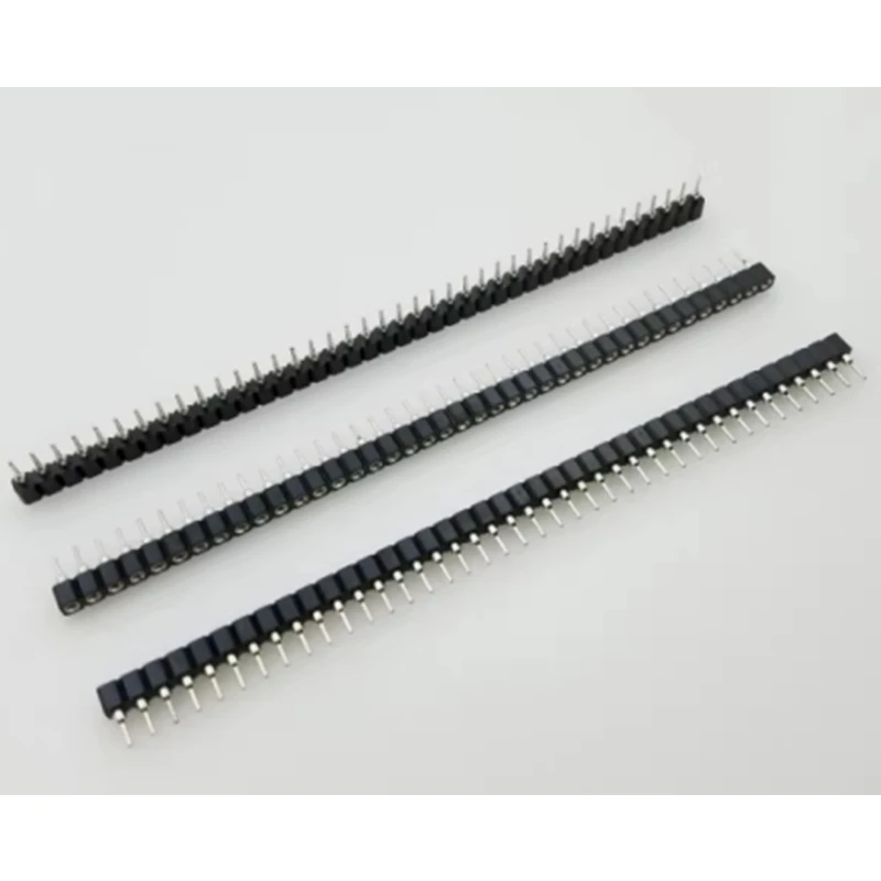 10개/몫 단일 행 40핀 2.54mm 원형 암 핀 헤더