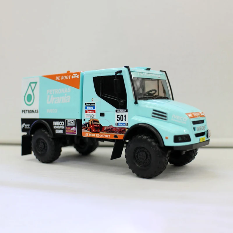 Diecast Alloy 1:43 Scale DAKAR IVECO Powerstar Racing Cars Model Adult Toys Classic Nostalgia Souvenir Gifts Static Display