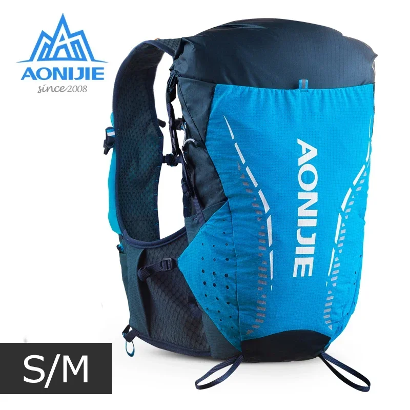 

SM Size AONIJIE C9104 Ultra Vest 18L Hydration Backpack Pack Bag Soft Water Bladder Flask Hiking Trail Running Marathon Race