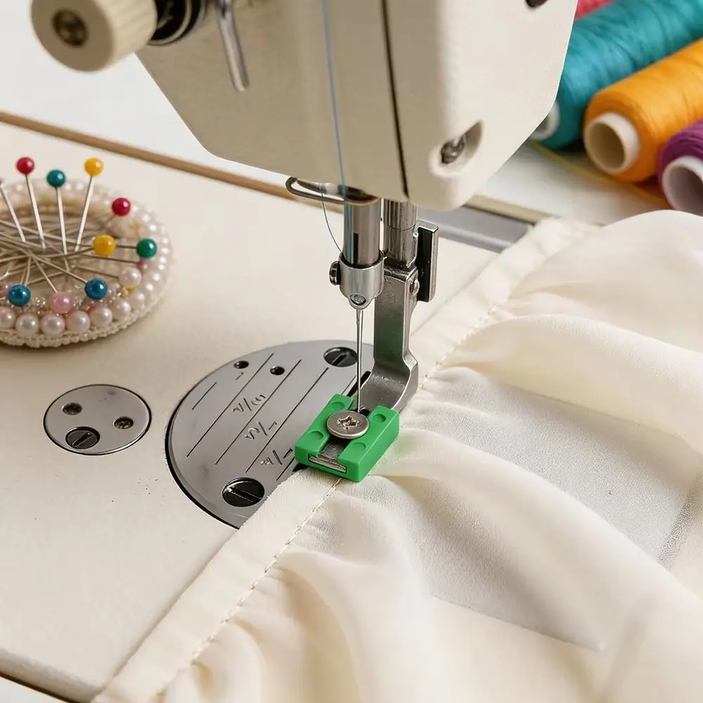 P950 Ruffling Presser Foot Lockstitch Adjustable P950 Pleating Foot Set Rolling Edge Durable Structure Hemming Foot Set