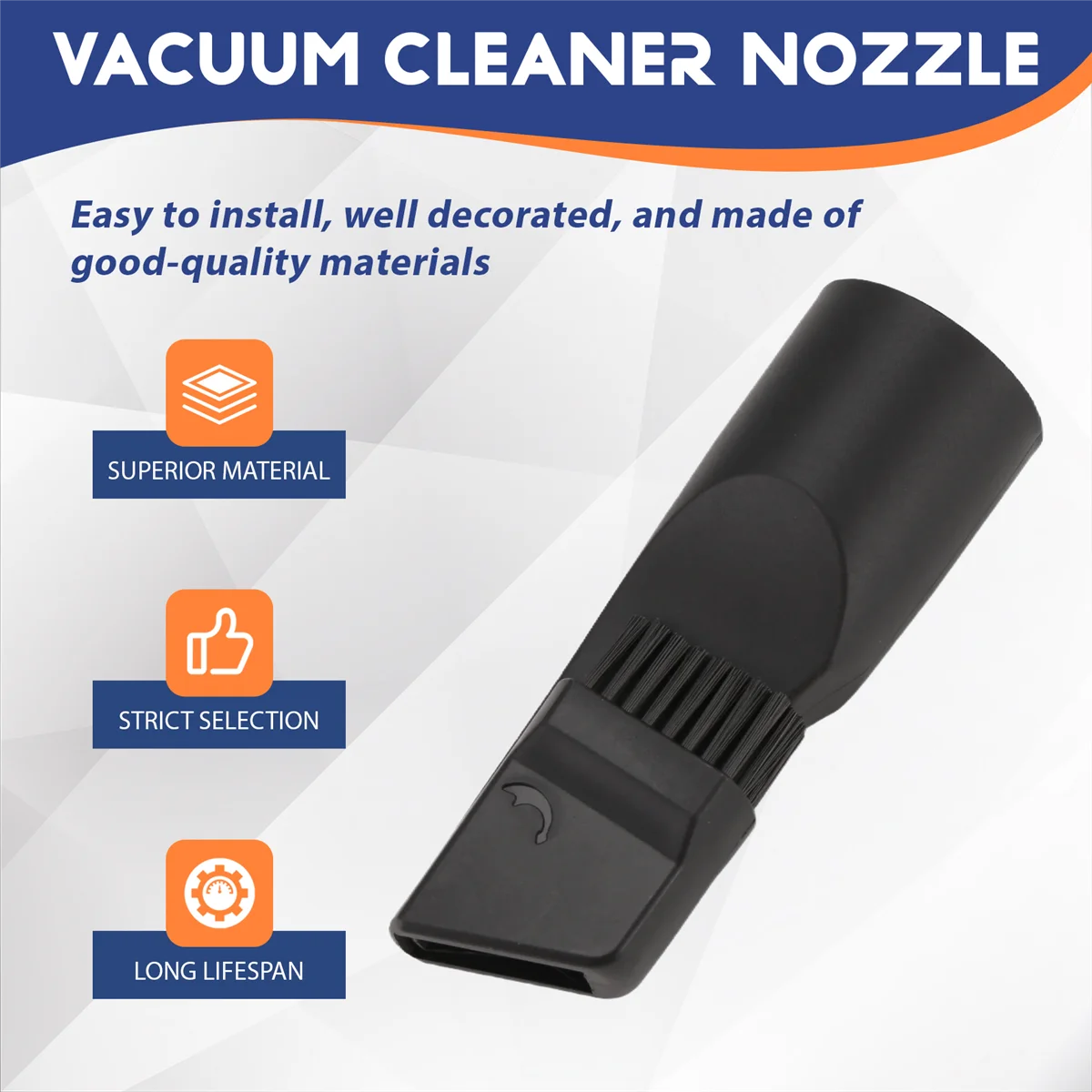 ABBR Flat Suction Brush Head 35mm Nozzle Universal Cleaning Brush Corner Dust Cleaning Tool Vacuum Cleaner Attachments Parts