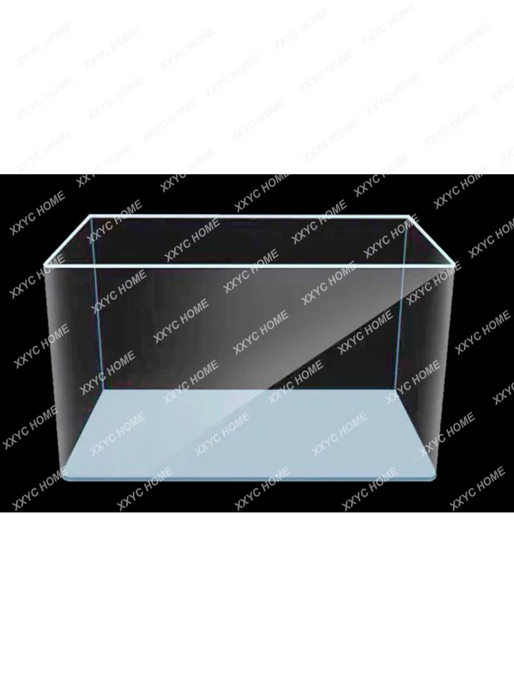 Hot Curved Rectangular Glass Fish Globe Ecological Fish Tank Landscape Fish Tank Glass Bare Cylinder