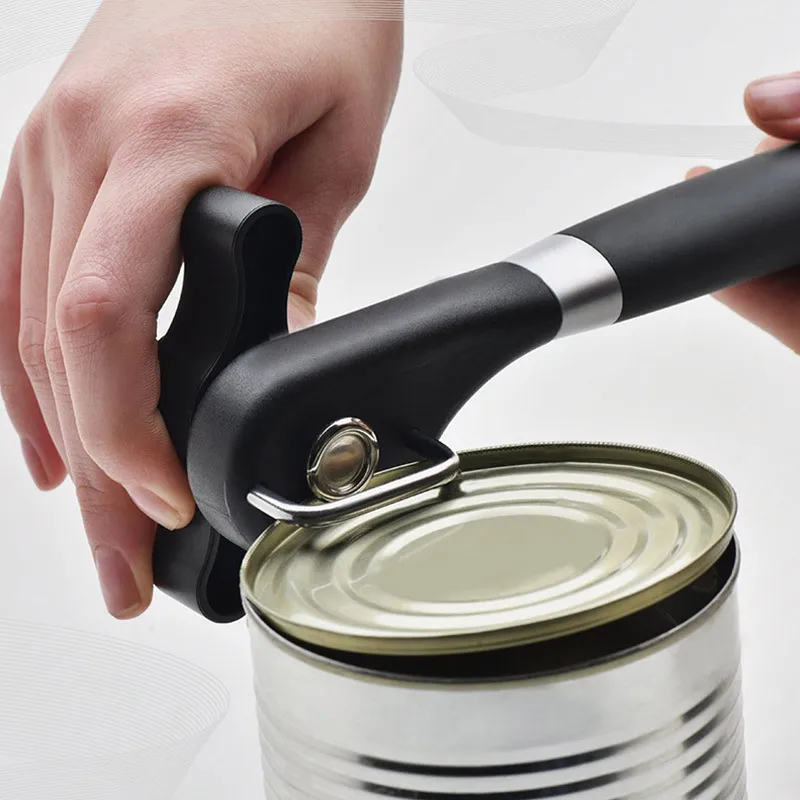 Professional Kitchen Can Opener Multi-Functional Manual Can Opener Tool Stainless Steel Side-Opening Can Opener for Aluminum Can