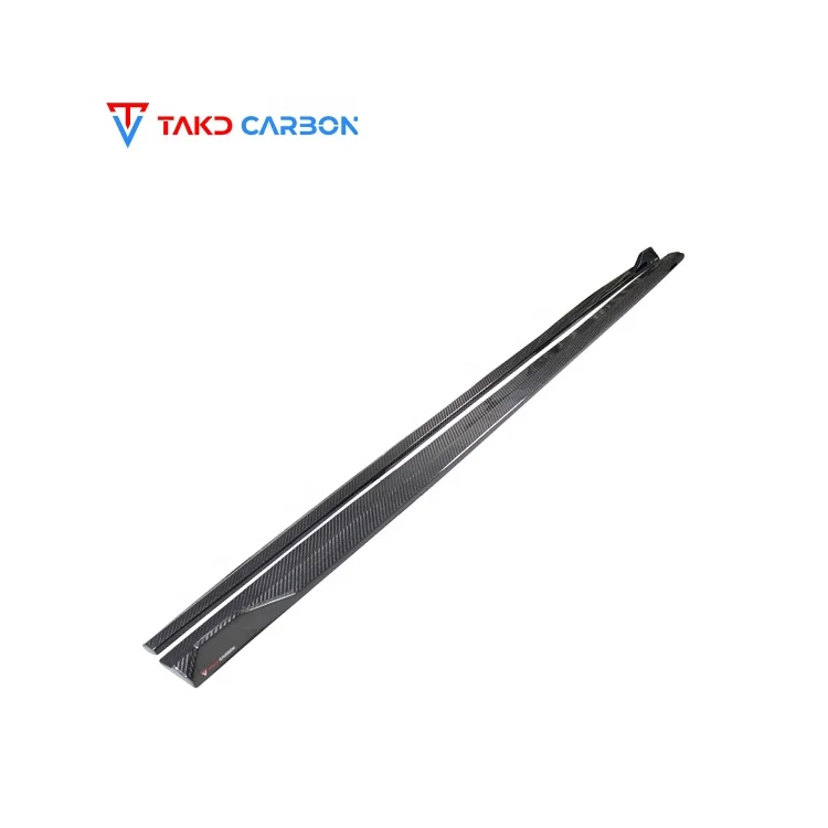 TAKD Carbon Brand Perfect Fitment Dry Carbon Fiber Universal Rear Spoilers Side Skirts Extensions For AUDI A3,S3,RS3