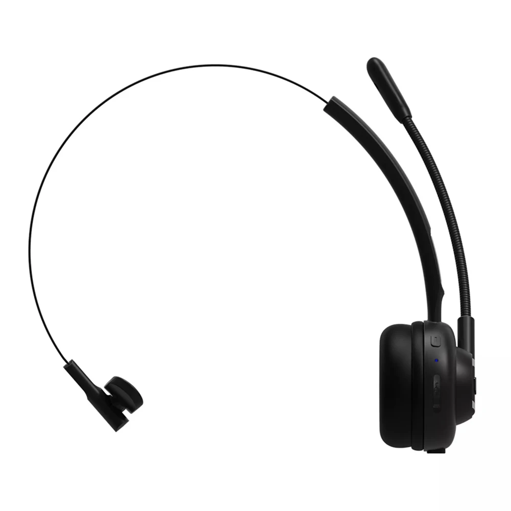 Ingenious-Bluetooth Wireless Headset With Microphone Hands-Free Call Earphone Charging Base For Call Center Office Truck Driver