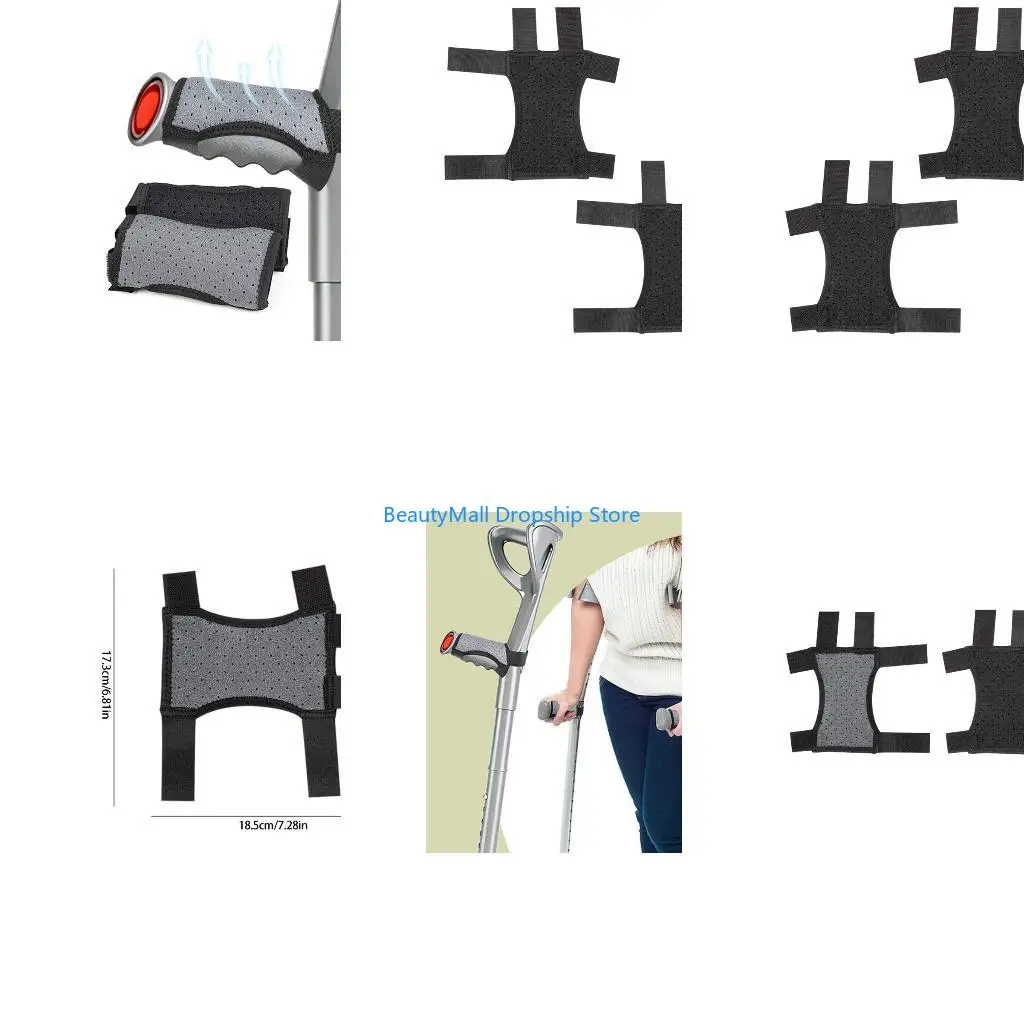 40JD Premium Forearm Crutch Pad With PVC Dot Grip Technology For Secure Daily Use