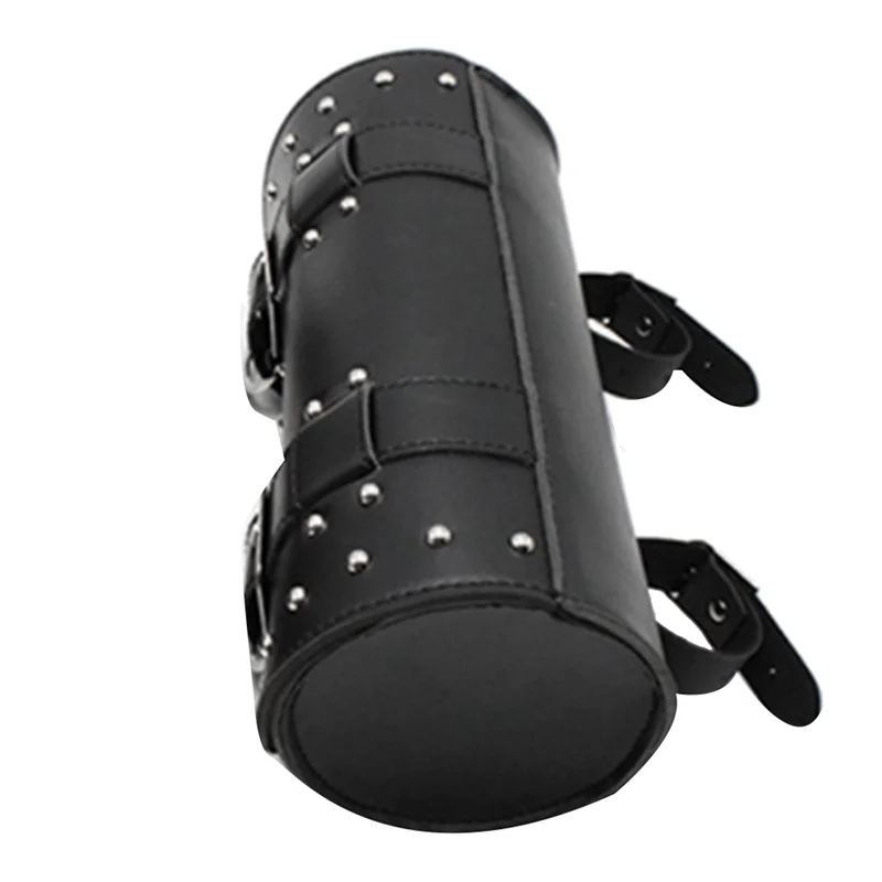 

Strict Universal Motorcycle PU Leather Tool Bag Front Fork Handlebar Saddlebag Roll Barrel Racing Tail Barrel Storage