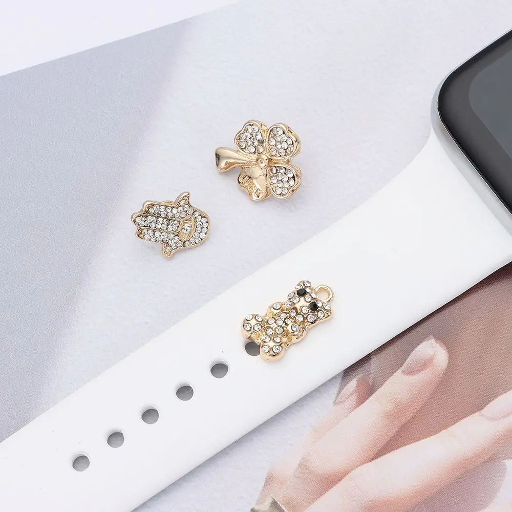 Metal Diamond Nails Strap Accessories Decorative Ring Watch Band Ornament Wristbelt Charms