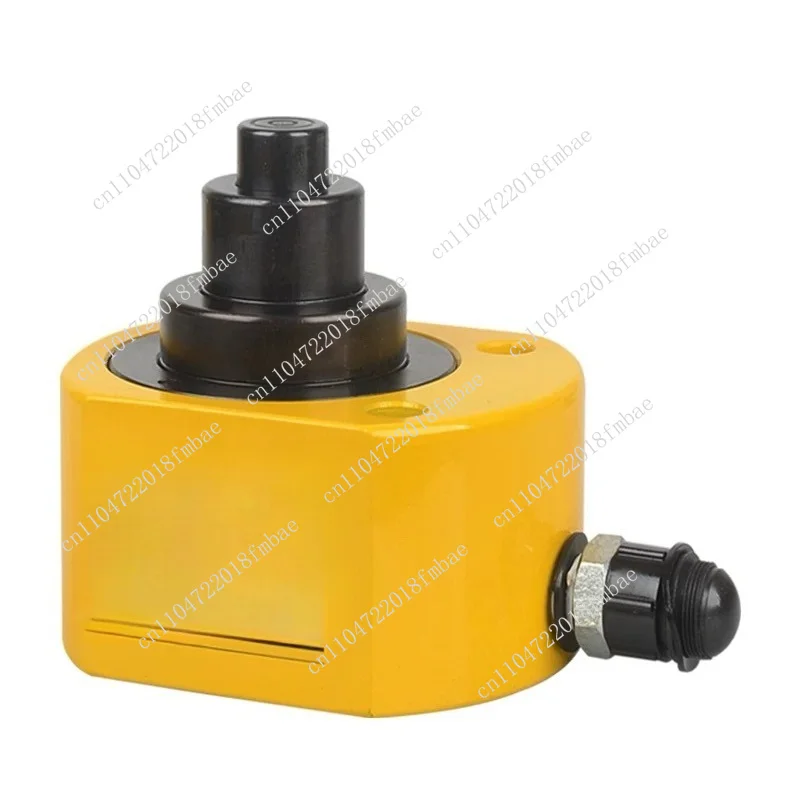 Portable 50T Hydraulic Ram Cylinder Jack Low Profile 10T-100T Multi-Section Stroke 24-69mm Steel Lifting Tools with Manual Pump