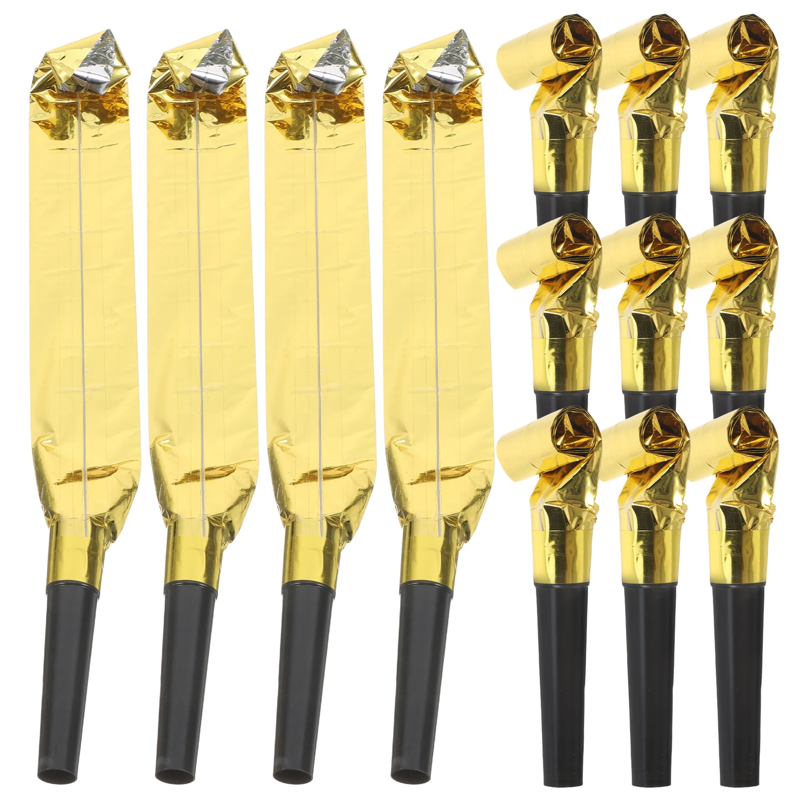 

100pcs Party Blowers Noisemakers Blowout Birthday New Year Eve Celebration Cheer Noise Maker Supply Festival Musical Horn