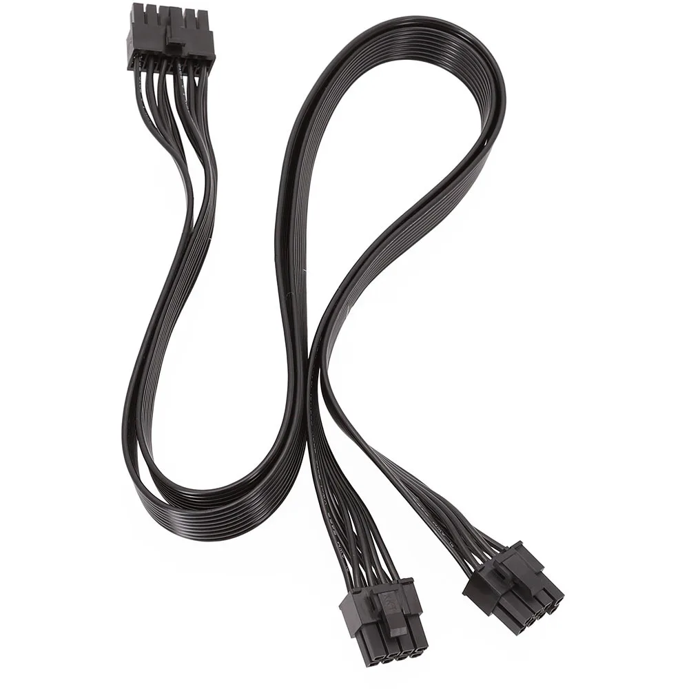 Leading-PSU Graphics Card Line 12Pin To Dual 8Pin(6+2) PCI-E Modular Power Cable For Seasonic P-860 P-1000 X-1050 (60Cm)