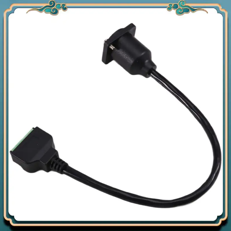 (New)-RJ45 8P8C Female Panel Mount Cable To Spring Terminal For Secure Ethernet Connection