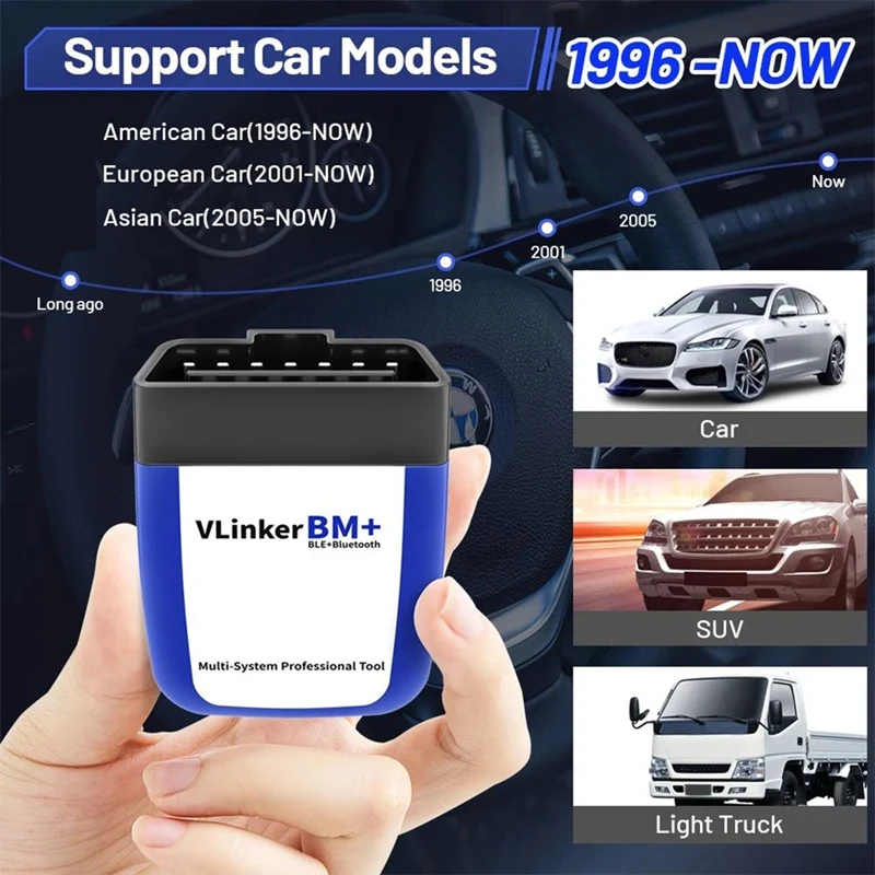 Super Sale VLinker BM+ Car OBD Scanner for BMW Car Flash Hidden Bimmercode Dedicated,Also Compatible with Electric Vehicle