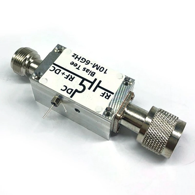 RF Bias Bias Tee 10 Mhz-6000 Mhz 6G Hz Broadband Feeder RF Blocker Isolator And Head OF/ HAM Radio RTL SDR LNA Amplifier